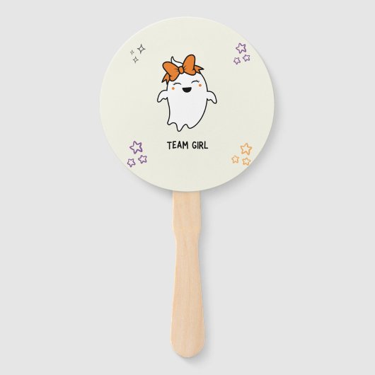 Halloween Ghost Geslacht Onthullen Stemfan Handwaaier (Achterkant)