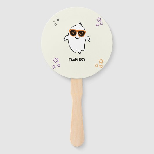 Halloween Ghost Geslacht Onthullen Stemfan Handwaaier (Voorkant)