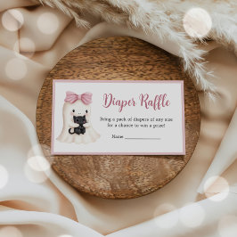 Halloween Ghost Girl Baby shower Luier Raffle Informatiekaartje