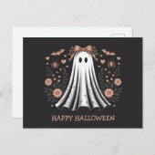 Halloween Ghost Girl Briefkaart (Voorkant / Achterkant)