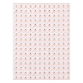 Halloween Ghost Girl en Oranje pompoen roze tablet Tafelkleed (Voorkant)