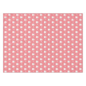 Halloween Ghost Girl Patroon Verjaardag Roze Tafelkleed (Voorkant (Horizontaal))