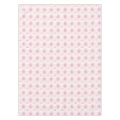 Halloween Ghost Girl & Pumpkin Verjaardag Roze Tafelkleed (Voorkant)