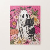 Halloween Ghost Girly Legpuzzel (Verticaal)