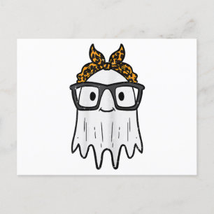 Halloween Ghost Glasses Schattige Briefkaart