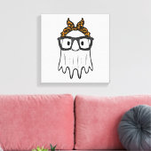 Halloween Ghost Glasses Schattige Canvas Afdruk (Insitu (Woonkamer))