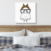 Halloween Ghost Glasses Schattige Canvas Afdruk (Insitu (Slaapkamer))