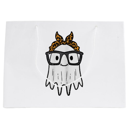 Halloween Ghost Glasses Schattige Groot Cadeauzakje (Voorkant)
