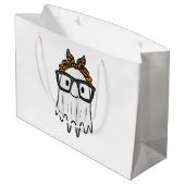 Halloween Ghost Glasses Schattige Groot Cadeauzakje (Achterkant Gekanteld)