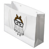 Halloween Ghost Glasses Schattige Groot Cadeauzakje (Voorkant Gekanteld)