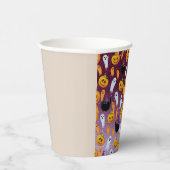 Halloween Ghost Glitter Patroon Papieren Bekers (Rechts)