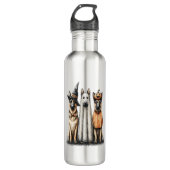 Halloween Ghost Golden Retriever Dog Waterfles (Voorkant)