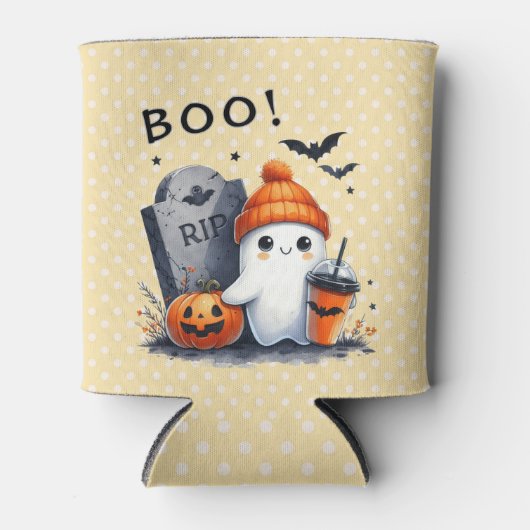 Halloween Ghost - Grafsteen, Jack O'lantern, Vleer Blikjeskoeler (Voorkant)