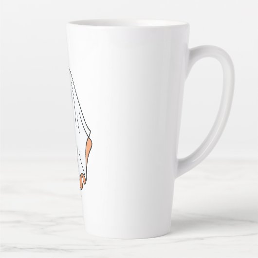 Halloween Ghost, Grappige Halloween, Halloween Par Latte Mok (Rechts)