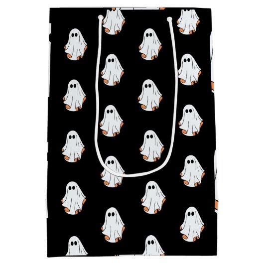 Halloween Ghost, Grappige Halloween, Halloween Par Medium Cadeauzakje (Achterkant)