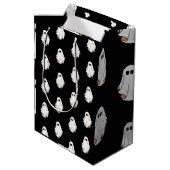 Halloween Ghost, Grappige Halloween, Halloween Par Medium Cadeauzakje (Achterkant Gekanteld)