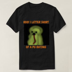 Halloween Ghost Green Red Black jaagt boe op T-shirt