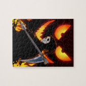 Halloween Ghost Grim Reaper vlam Legpuzzel (Horizontaal)