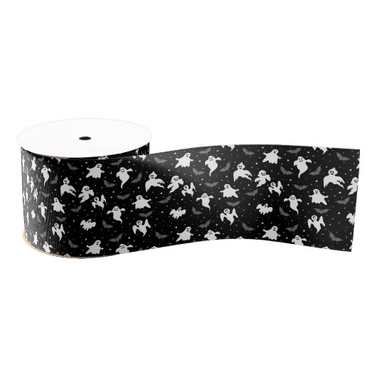 Halloween Ghost Grosgrain Ribbon Grosgrain Lint (Spoel)