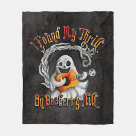 Halloween Ghost Guitar Booberry Hill Fleece Deken