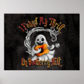 Halloween Ghost Guitar Booberry Hill Poster (Voorkant)