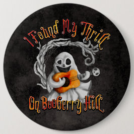Halloween Ghost Guitar Booberry Hill Ronde Button 6,0 Cm