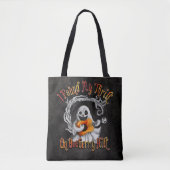 Halloween Ghost Guitar Booberry Hill Tote Bag (Voorkant)