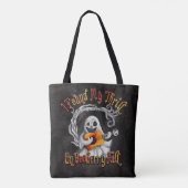 Halloween Ghost Guitar Booberry Hill Tote Bag (Achterkant)