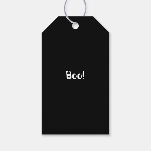 Halloween Ghost Haunted Forest Kostuumfeest Cadeaulabel (Achterkant)