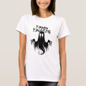 Halloween Ghost Haunted Forest Kostuumfeest T-shirt (Voorkant)