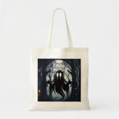 Halloween Ghost Haunted Forest Kostuumfeest Tote Bag (Voorkant)