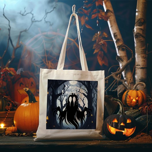 Halloween Ghost Haunted Forest Kostuumfeest Tote Bag