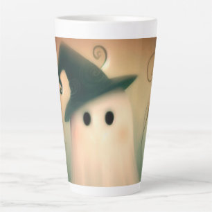Halloween/Ghost/Herfst/Whimsical Ornament Latte Mok