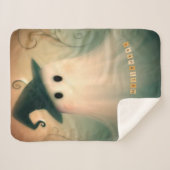 Halloween/Ghost/Herfst/Whimsical Ornament Sherpa Deken (Voorkant (horizontaal))