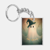 Halloween/Ghost/Herfst/Whimsical Ornament Sleutelhanger (Voorkant Links)
