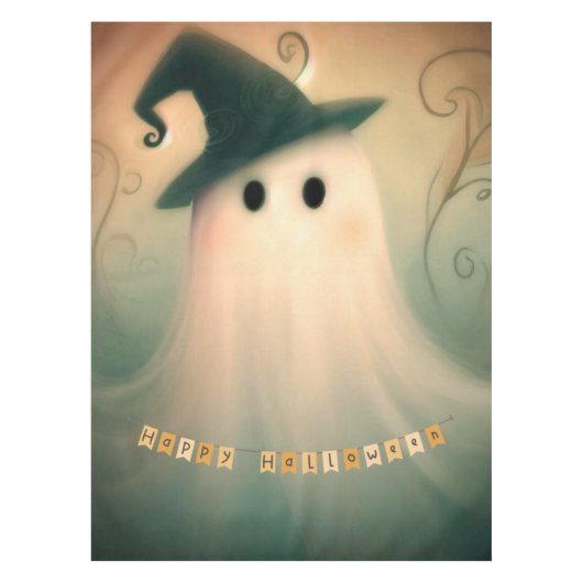 Halloween/Ghost/Herfst/Whimsical Ornament Tafelkleed (Voorkant)