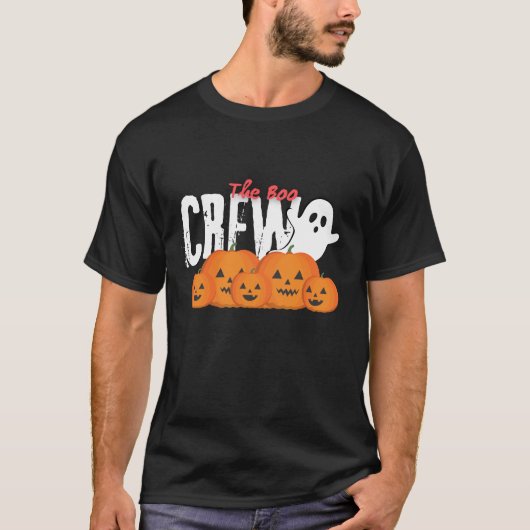 Halloween Ghost Het boo crew team is grappig T-shirt (Voorkant)