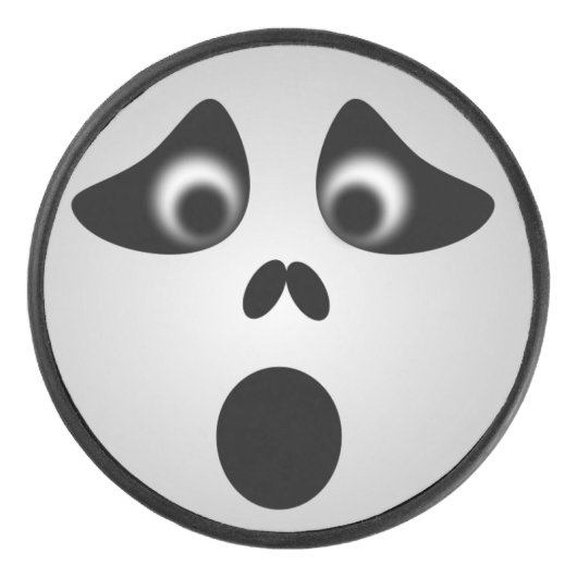 HALLOWEEN GHOST HOCKEY PUCK (Voorkant)