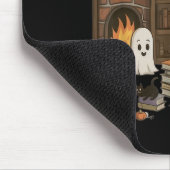 Halloween Ghost Holding Black Cat Groovy F Muismat (Hoek)