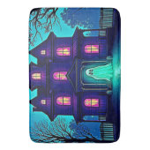 Halloween Ghost House ontwerp Badmat (Voorkant Verticaal)