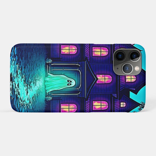 Halloween Ghost House ontwerp Case-Mate iPhone Case (Achterkant (horizontaal))