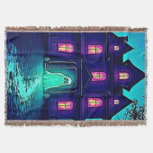 Halloween Ghost House ontwerp Deken (Voorkant)