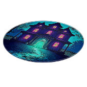 Halloween Ghost House ontwerp Snijplank (Hoek)