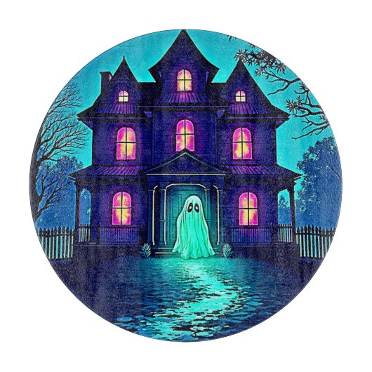 Halloween Ghost House ontwerp Snijplank (Voorkant)