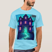 Halloween Ghost House ontwerp T-shirt (Voorkant)