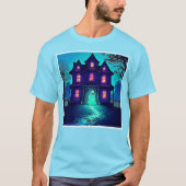 Halloween Ghost House ontwerp T-shirt (Voorkant)