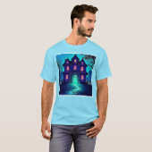 Halloween Ghost House ontwerp T-shirt (Voorkant volledig)