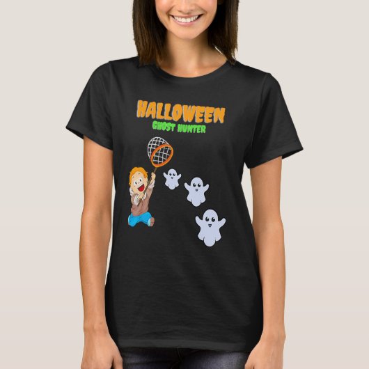 Halloween Ghost Hunter T-shirt (Voorkant)