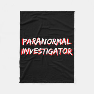 Halloween Ghost Hunting Paranormal Investigation Fleece Deken