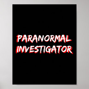 Halloween Ghost Hunting Paranormal Investigation Poster